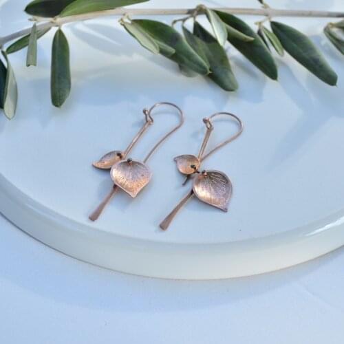 Handmade silver earrings free shipping from Turkey