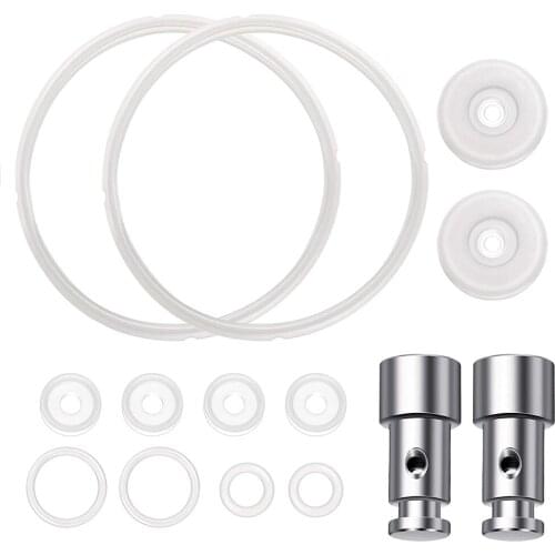 2 Sets Kitchen Silicone Sealing Ring for 5 and 6 Quart Pot Pressure Cooker Replacement Rubber Gaskets and Universal Replacement