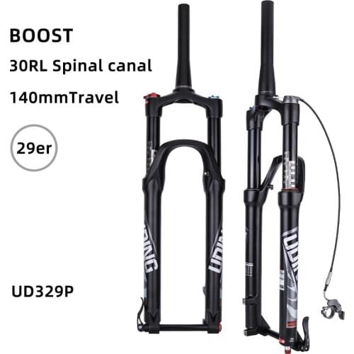 Mountain Bike Air Suspension Fork 29er 15*110mm Thru Axle Magnesium Alloy Shock Absorber 140mm Travel