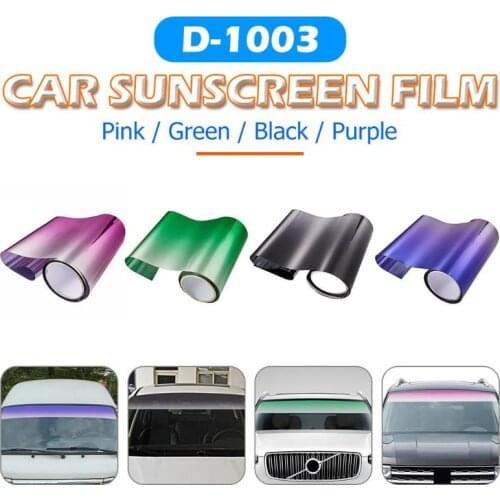 Universal Car Windscreen High-grade Environmental Protection Vinyl Sun Visor Shade Film Tint Strip for Auto SUV Camper