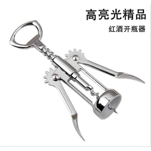 120pcs/lot High Quality Professional Pressure Corkscrew Red Wine Opener Bar Accessories Champagne Grape Stainless Steel Wine Bot