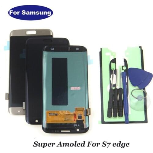 Replacement For Samsung Galaxy S7 edge LCD G935 G935F Super AMOLED LCD Display Screen Digitizer Assembly