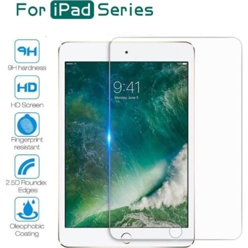 Screenprotection Protection for iPad Pro 11 9.7 10.5 Air 3 2 10.5 inch Mini 3 4 6 5 2019 Tempered glass Pelicula vidro protetor