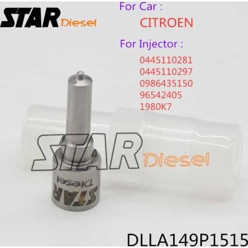 STAR Diesel Injector Nozzle Tip DLLA149P1515 DLLA 149P 1515 For CITROEN96542405 1980K7 0445110281 0445110297 0986435150