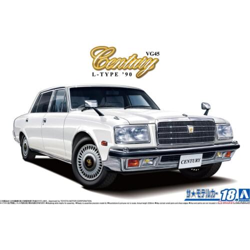 1/24 AOSHIMA Plastic Assembly Car Model Toy Toyota VG45 Century L Type 1990 Static Model Adult Collection DIY Assembly Kit 06144