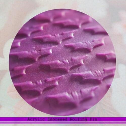 1 Piece Bat Pattern Small Kitchen Appliances For Cake Decorating Ideas Rolling Pin With Embossing