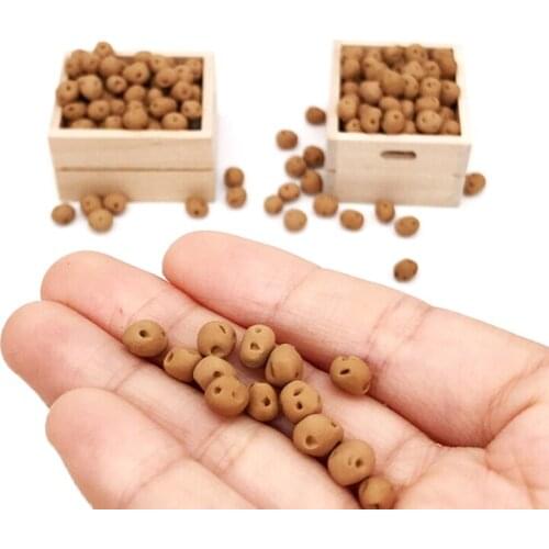 10Pcs 1:12 Handmade Dollhouse kitchen accessories miniature vegetables Potato