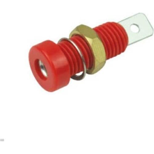 10pcs Insulated 4mm Copper Binding Post Banana Plug Panel Socket Fastener Solder Type BS4244
