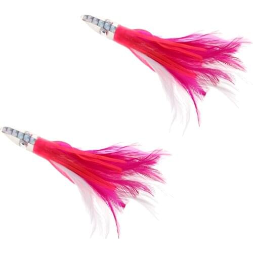2 X Squid Skirt Octopus Fishing Soft Lure Baits For Tuna Marlin