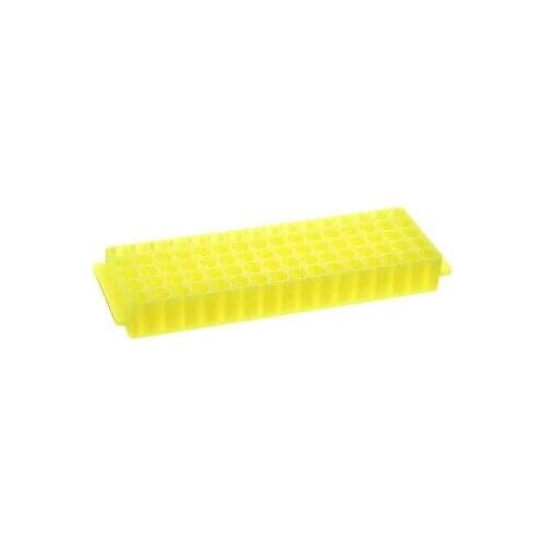 2 Kind of Tube Rack Polypropylene 80-Well Yellow for 0.2ml, 1.5ml, 2ml