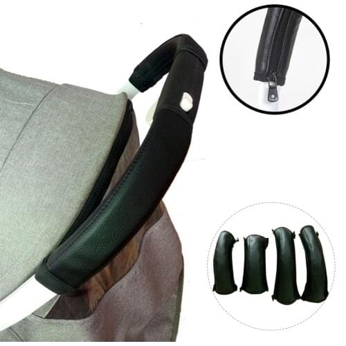 4PCS/Pack Baby Stroller Armrest Leather Cover Child Protective Cover Universal Accessories Durable PU Armrest Covers NEW