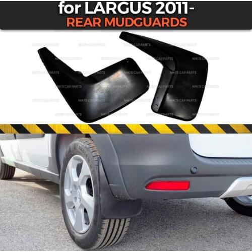 Mudguards for Lada Largus / Cross 2011- on rear wheels trim accessories mud flaps broad splash guards mud car styling