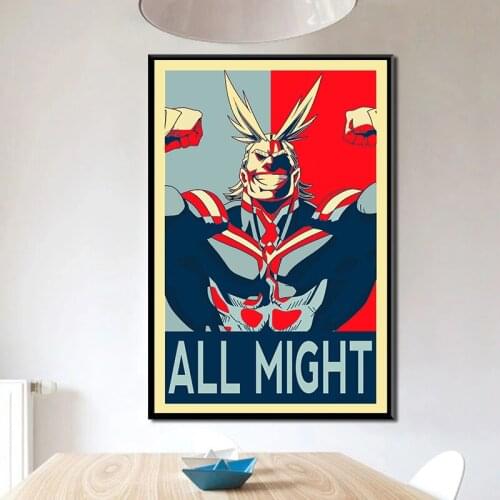 Colorful Japan Anime My Hero Academia Artwork Japanese Anime Wall Decoration Poster Art Prints 50 x 70 cm,No Frame