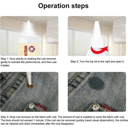 Fabric Rust Stain Remover Multi-purpose Clothes Cleaner Waterless Clothing Cleansing Agent ALI88