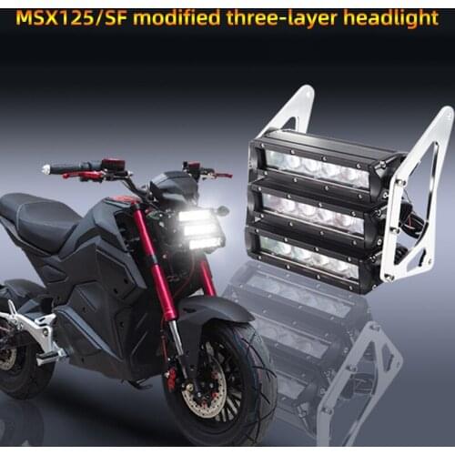 Motorcycle Modified Bright Headlights LED Headlights 12V Paving Headlights Spotlight For Honda Honda Grom MSX125 MSX125SF