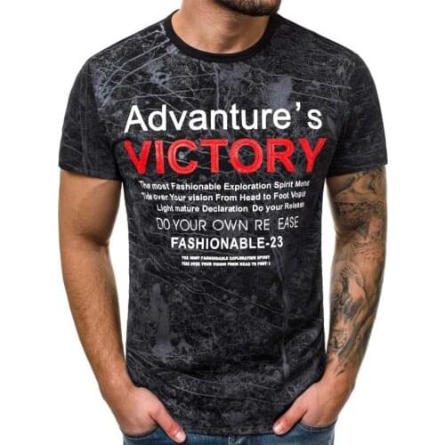 Summer Mens Clothing T-Shirts Fashion Letter Print Short Sleeve Men Tshirt Comfort Slim T Shirt Men Casual Tops Tee Shirt Homme