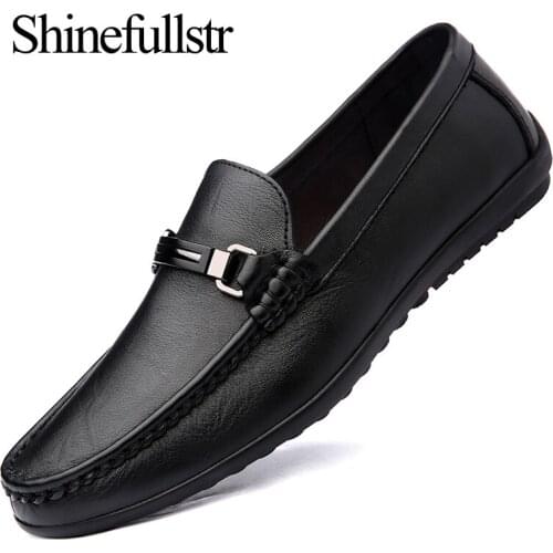 Luxury Mens Loafers Genuine Leather Lofer Shoes Men Driving Loffers Slip-On Casual Fashion Mocasines Hombre 2021
