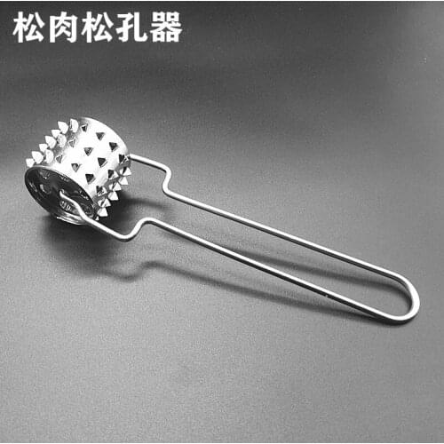 Meat tenderizer, beef meat loosener, pizza puncher, steak loosener, kitchen creative gadget, rolling tendon breaker