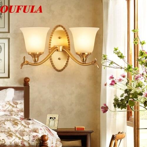 BROTHER Indoor Wall Lamps Fixture Copper Modern LED Sconce Contemporary Creative Decorative For Home Foyer Corridor Bedroom