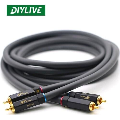 M850SW single crystal copper fever audio amplifier RCA audio cable CD bladder player double lotus signal cable Budweiser plug