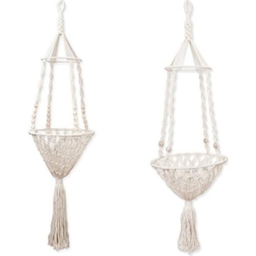 Cat Hanging Hammock Cat Sunny Seat Cute Pet Hanging Beds Woven Cat Fringe Swing Bed Pet Bed Mat Wall Decoration