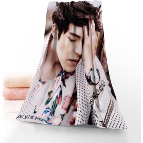 Kim Woo Bin Towel Printed Cotton Face/Bath Towels Microfiber Fabric For Kids Men Women Shower Towels 70X140cm