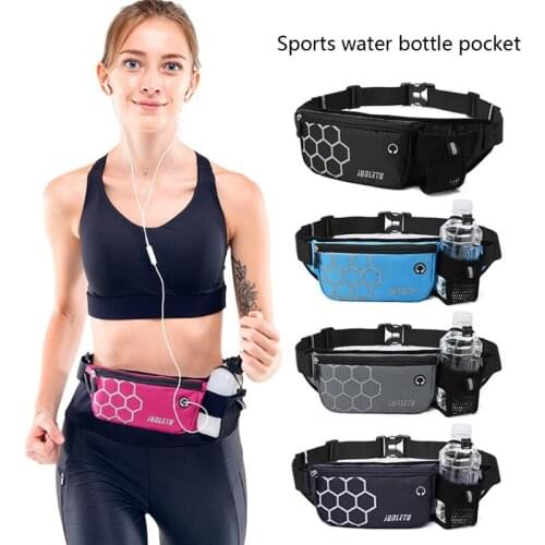 Women Men Waist Running Belt Pack Pouch Gym Fitness Water Bottle Mobile Cell Phone Sports Bag