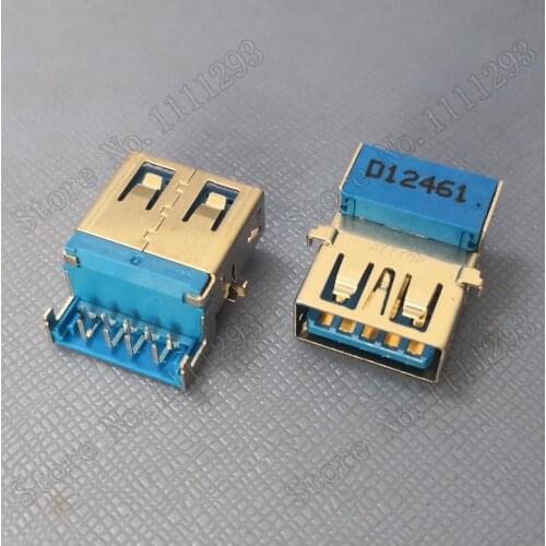 10pcs/lot 3.0 USB Jack Socket Connector for Asus K55D K55DE K55DR Q500A etc USB3.0 Port