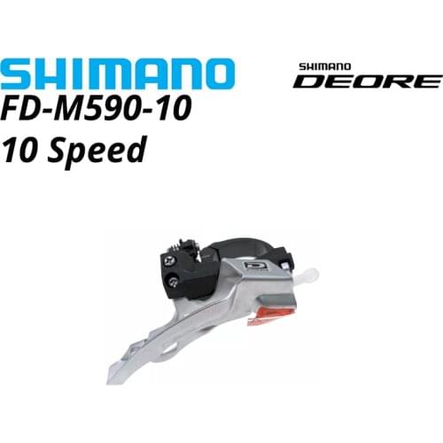 Shimano DEORE M590 Front Derailleur FD-M590-10 SIDE SWING Mount 3x10 speed Dual Pull 34.9mm 10s 3x10S 3v 10v