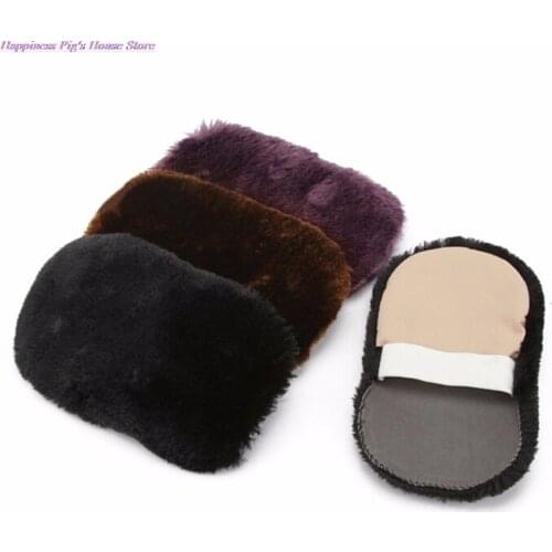 Random Colors Shoe Care Brush Soft Wool Plush Suede Shoes Cleaner Shoe Polishing Cleaning Gloves Wipe Shoes Mitt