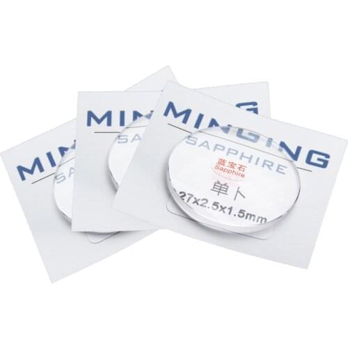 High End Single Demo Sapphire Watch Glass Parts 27mm~36.5mm Round Curved Sapphire Glass Watch Parts