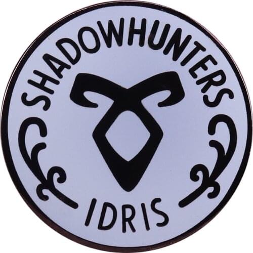 Shadowhunters Membership Pin Angelic Power Rune Brooch TV Show Fandom Pride Motto
