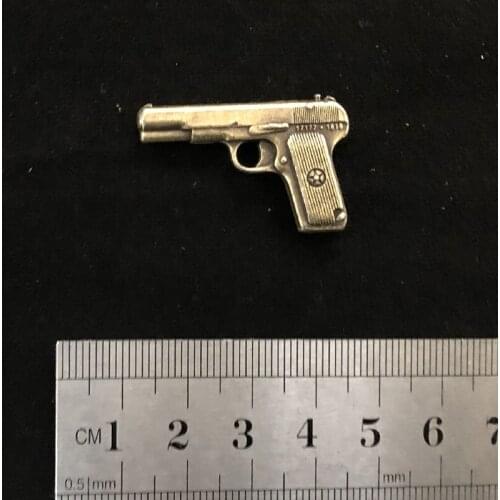 1:6 Soldier Weapon Model Imitation May Fourth Pistol Metal Material 12'' Action Figure Body Weapon Accessories Cannot Launch