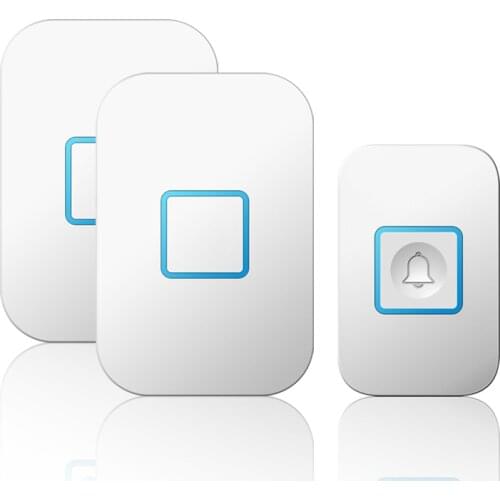 1 Button Battery 2 Receiver AC Home Intelligent Waterproof 300m Range US EU UK AU Plug Wireless Door Bell