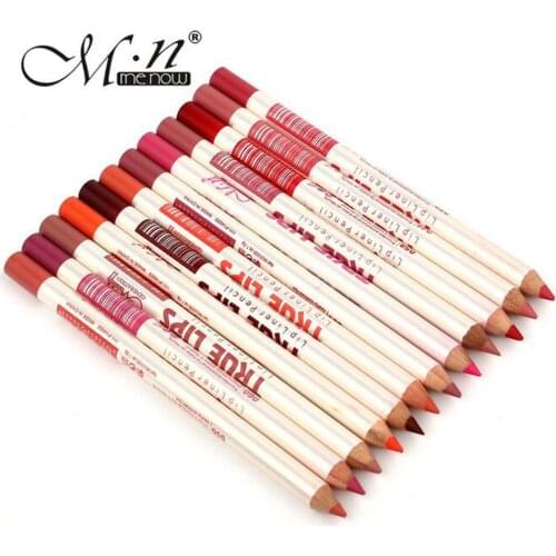 12pcs/lot Waterproof Lip Liner Pencil Womens Professional Long Lasting Lipliner Lip Liner Pen Lips Matte Makeup Tools