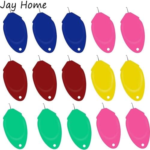 30/10PCS Needle Threader Plastic Wire Loop DIY Needle Threader Stitch Insertion Hand Machine Sewing Tool for Embroidery Craft