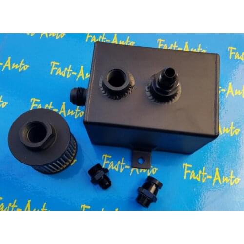 8an an8 an 8 3/4unf thread outlet fitting 2L Oil Catch Tank fuel tank for racing car