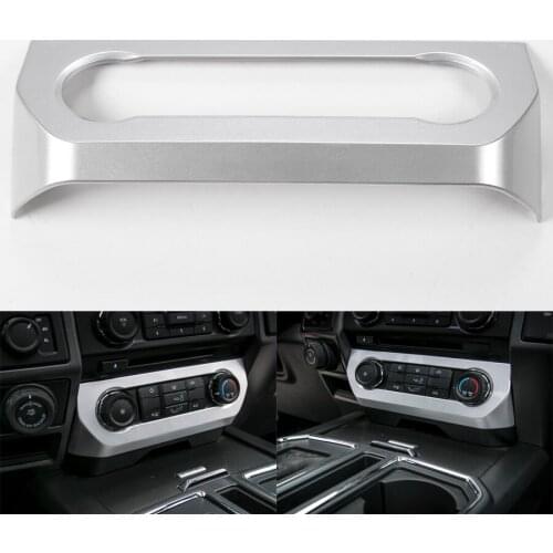 Car Interior Central Console Air Conditioner Adjust Switch Cover Trim Styling Frame For Ford F150 2015+ ABS 3 Colors