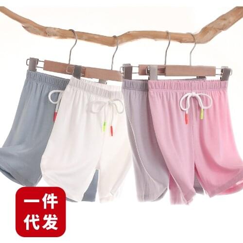 Childrens pants 2021 summer pants air conditioning household clothes childrens mesh quick drying modal mosquito proof shorts