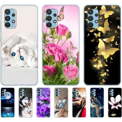 For Samsung Galaxy A32 A52 A72 Case Painted Silicon Soft TPU Back Phone Cover For Samsung A32 A52 A72 4G 5G 2021 Protective Bag