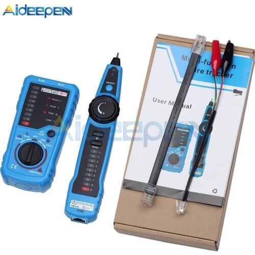 FWT11 RJ11 RJ45 Cat5 Cat6 Telephone Wire Tracker Tracer Toner Ethernet LAN Network Cable Tester Detector Line Finder