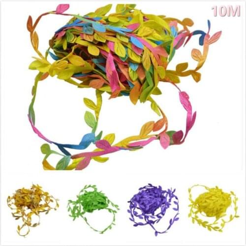 Artificial Silk Wreath green Leaf vine wedding decorative flowers wreaths christmas decoration for home cheap artificial plants
