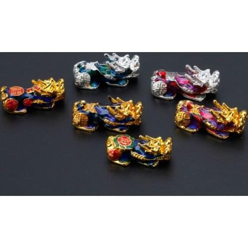 Mood Temperature Color Change Chinese Pixiu Beads Lucky Amulet Jewelry Making