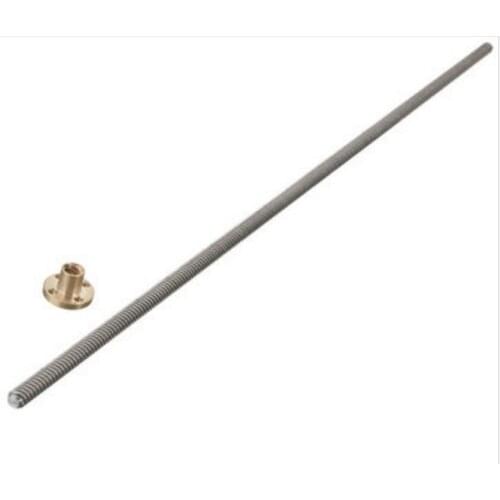 KuaiJieWei 3D printer Store 8mm 500mm Lead 2/4/8/12/14mm Stainless Steel Lead Screw + T8 Nut For CNC 3D Printer Reprap