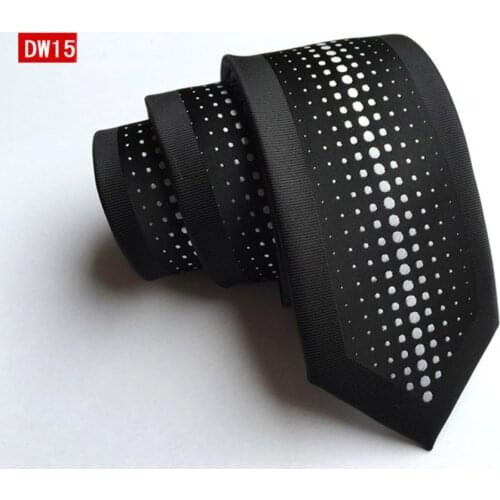 6cm Mens Ties Man Fashion Dot Neckties Business Striped