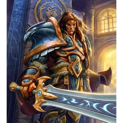 World Of Warcraft DIY Cross Stitch Embroidery 11CT Kit Needlework Craft Set Canvas Printed Cotton Thread Home Decor Cartoon Hot