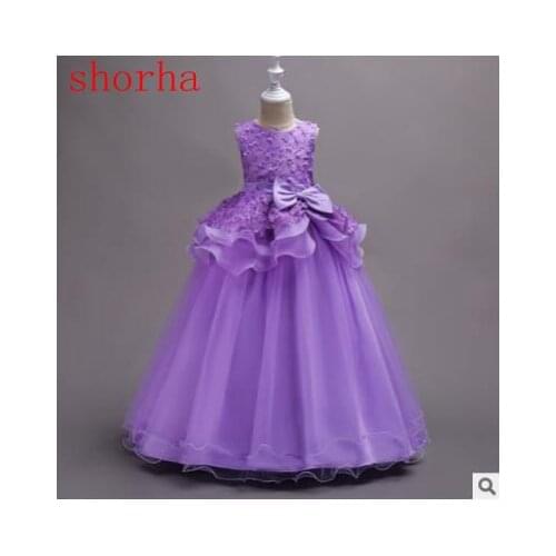 New Clothing For Girls 5 to 16 Years Girls blue Dress Toddler Girls Party Dress Teenager Girls Summer Dresses
