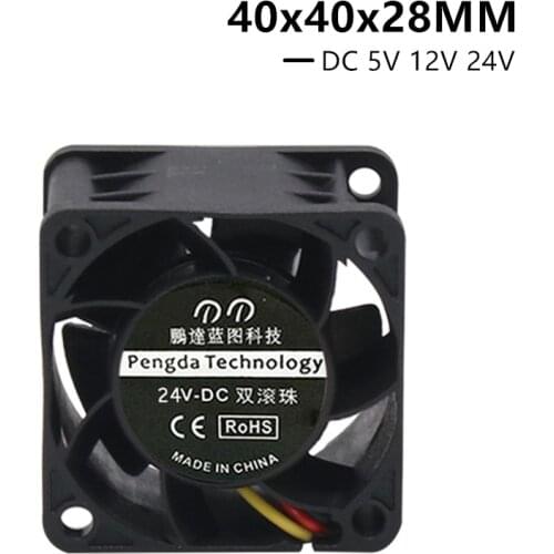 NEW 4028 4CM*2.8CM 40MM 40*40*28MM Server Fan Frequency converter Cooling Fan DC 5V 12V 24V with 2PIN 3PIN FG RD