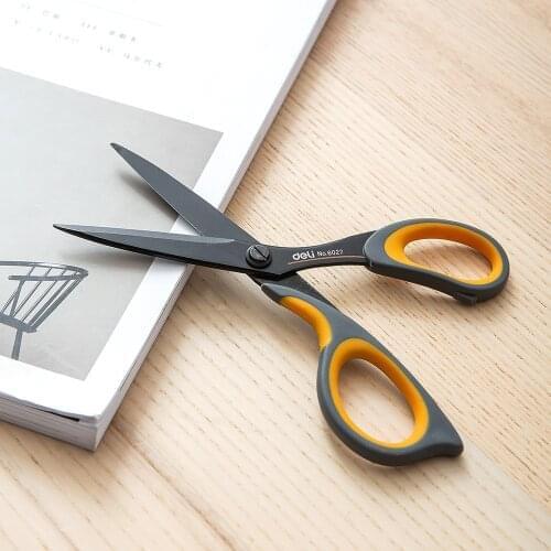 Pulaqi Scissors E77757 coated Soft-touch 210mm 8-1/4 inch home office scissor hand craft scissors stationery DIY