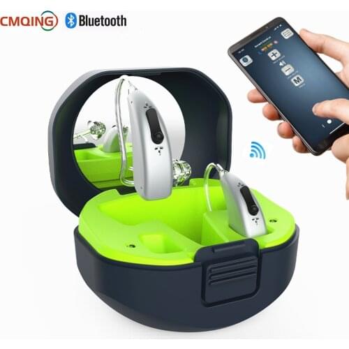 New Bluetooth Mini Rechargeable Digital Hearing Aids Ear Sound Amplifier Enhancer Wireless Hearing Aids Ear Care For The Elderly